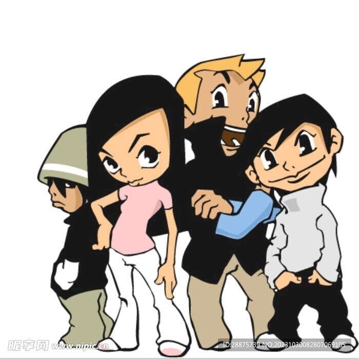 卡通人物组合
