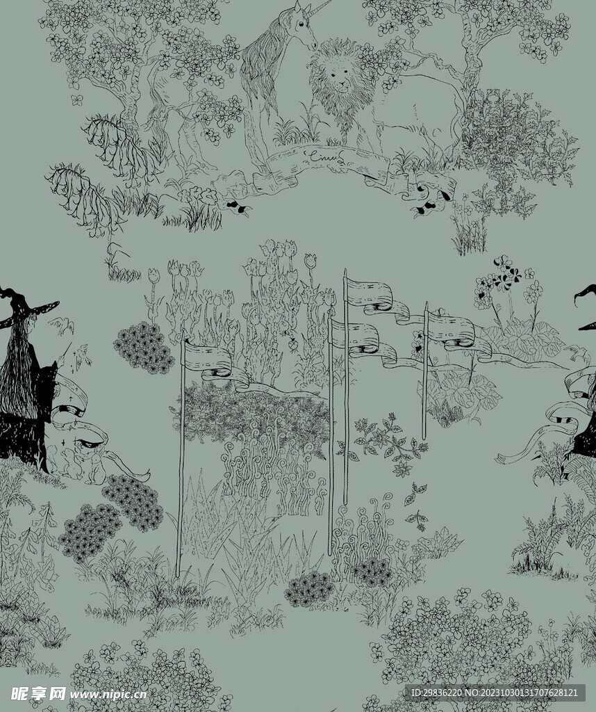 插画背景