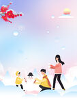 雪人插画素材