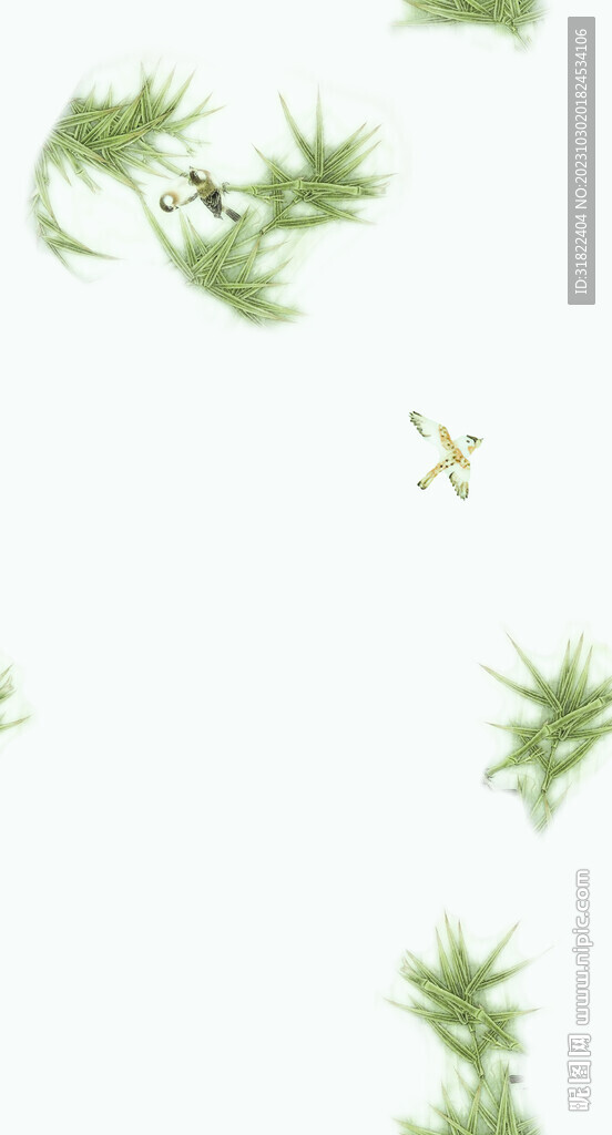 竹子小鸟