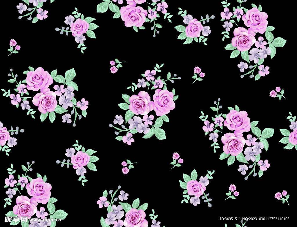 手绘花