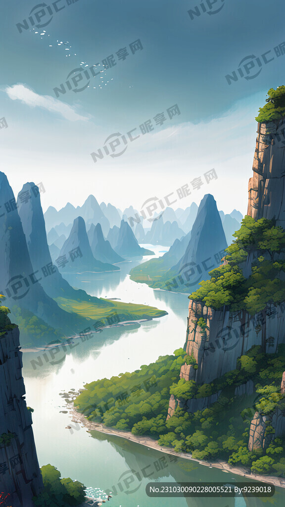 丹江口自然景区地貌 水源辽阔