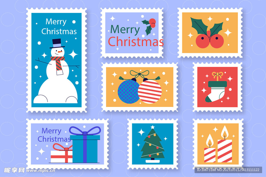 圣诞节邮票 