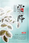 挂霜的草