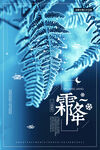霜降 结霜的树枝