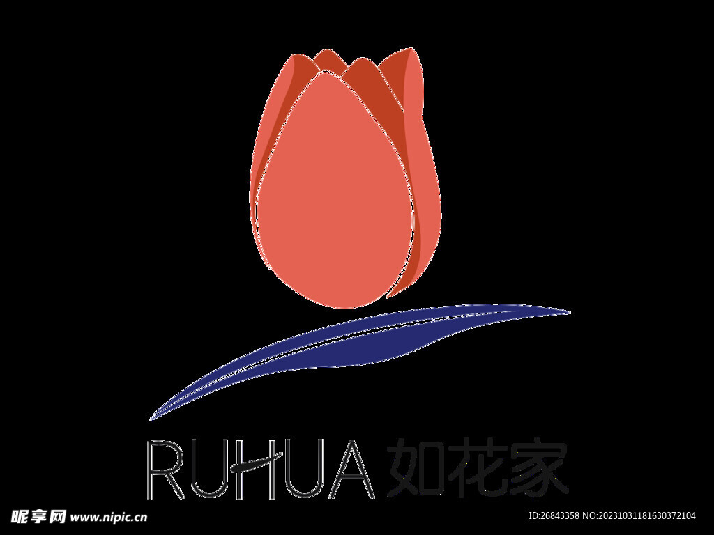 如花家  logo