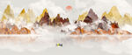 中国风山水背景