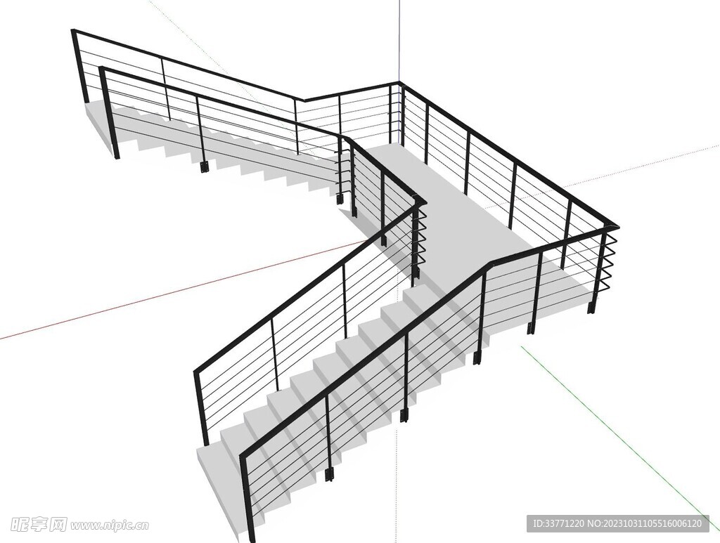 建筑楼梯模型