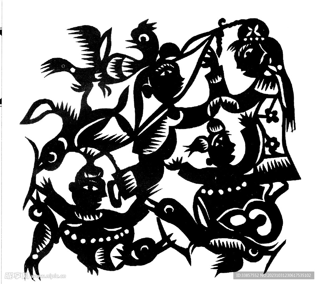 剪纸民俗           