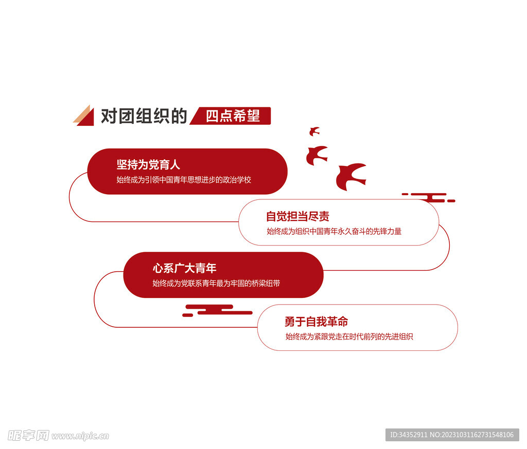 红色校园文化墙