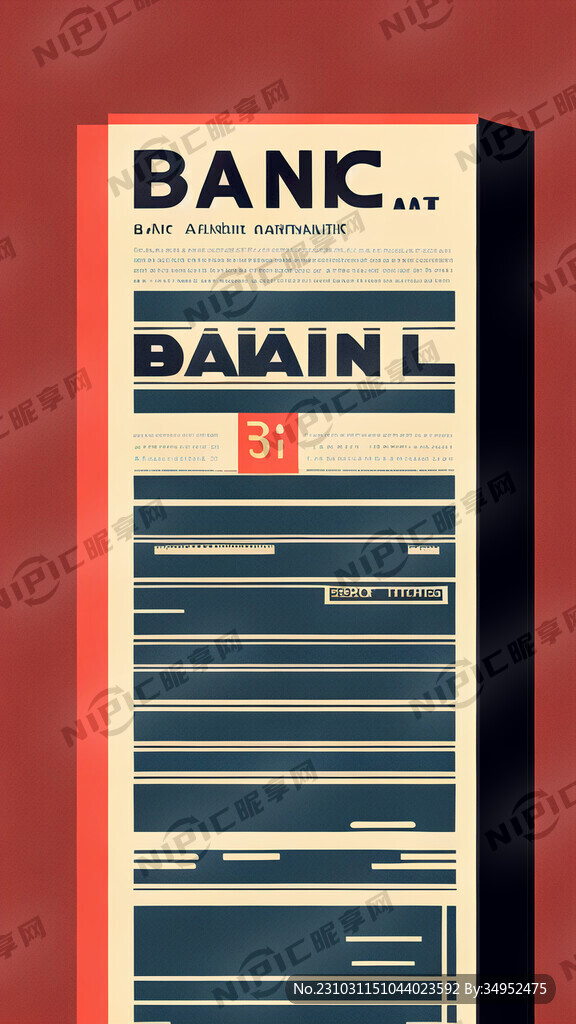 银行传单 金融 简约 插画