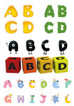 立体可爱娃娃字母ABCD元素大