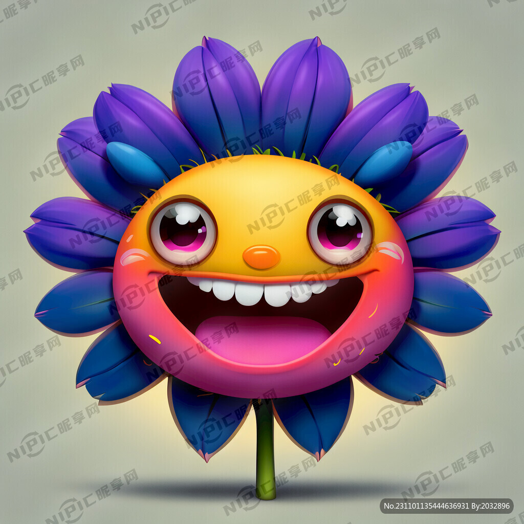开心 表情包 卡通 花痴