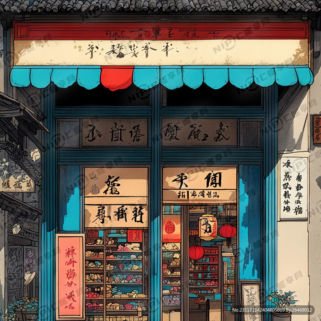 中国古代市井 店面 门店