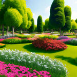 大气，和花和绿植和公园有关，抽象，底图，富有肌理感，感觉很高级