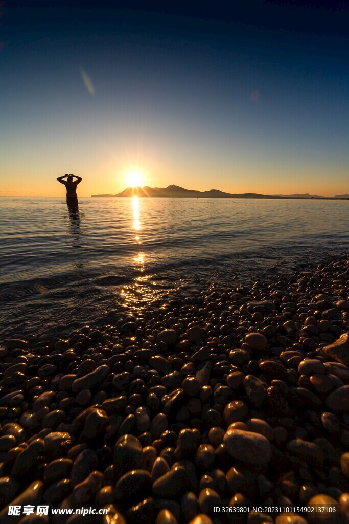 海边夕阳