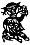 剪纸民俗人物         