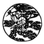 剪纸民俗人物         
