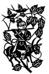 剪纸民俗人物         