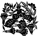 剪纸民俗人物         