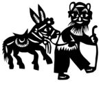 剪纸民俗人物         