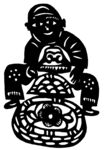 剪纸民俗人物         