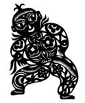 剪纸民俗人物         