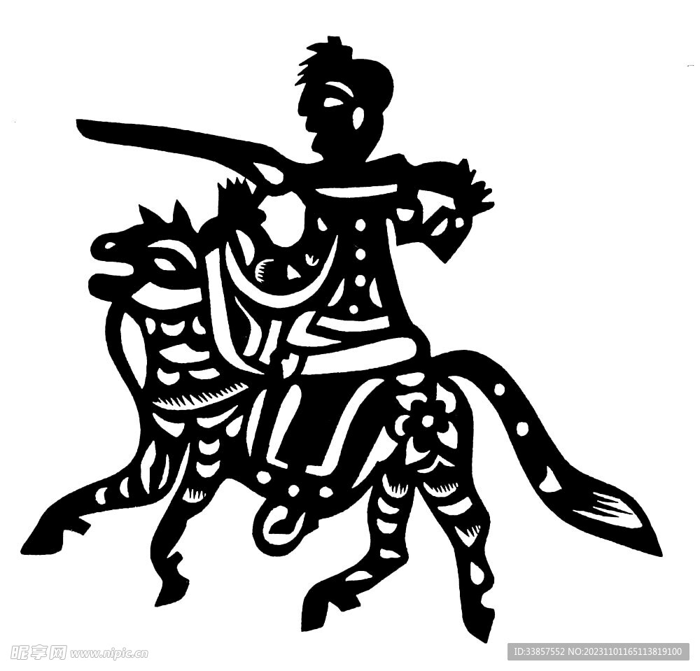 剪纸民俗人物         