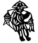 剪纸民俗人物         