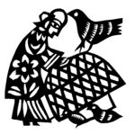 剪纸民俗人物         