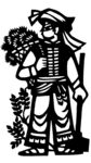 剪纸民俗人物         
