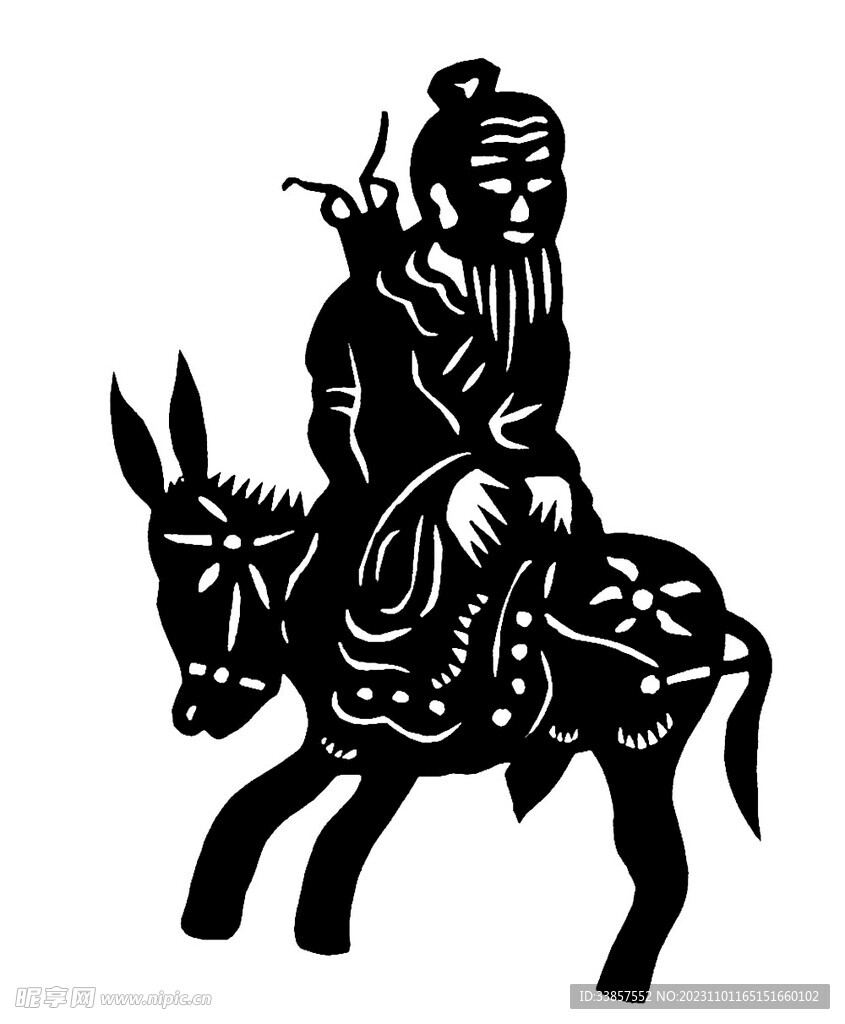 剪纸民俗人物         