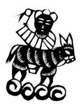 剪纸民俗人物         