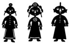 剪纸民俗人物         