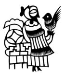 剪纸民俗人物         