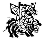 剪纸民俗人物         