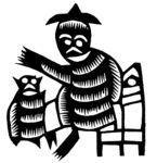 剪纸民俗人物         
