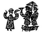剪纸民俗人物         