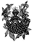 剪纸民俗人物         