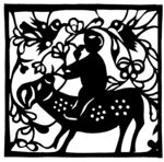 剪纸民俗人物         