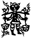 剪纸民俗人物         