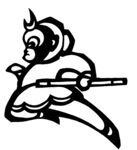 剪纸民俗人物         