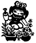 剪纸民俗人物         