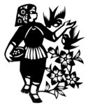 剪纸民俗人物         