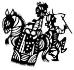 剪纸民俗人物         