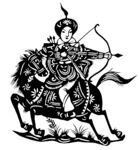 剪纸民俗人物         
