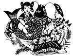剪纸民俗人物         
