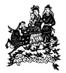 剪纸民俗人物         