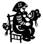 剪纸民俗人物         