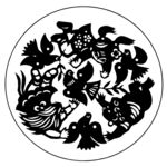 剪纸民俗人物         